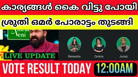 bigg boss malayalam vote results today